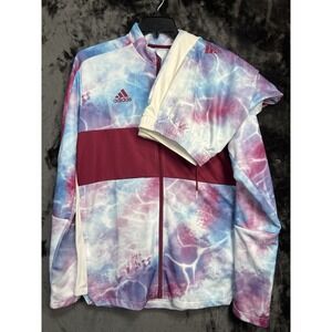 Adidas Men's XL Tracksuit Set Tie Dye AEROREADY Jacket Pants Activewear